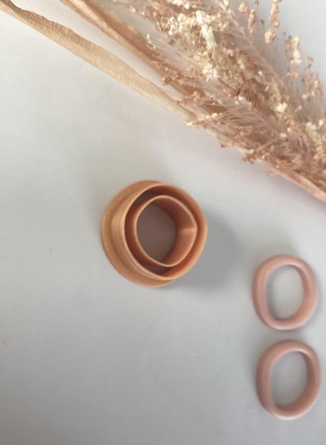 EROTNGO Thin Organic Circle Clay Earring Cutter for Polymer Clay Jewelry Making, Cookie Cutter for Minimalist Round Earrings, DIY Craft Tools for Handmade Accessories and Clay Art Projects - Image 1